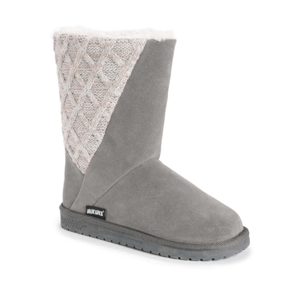 Muk Luks Women's Gray Boots - Picture 4 of 10